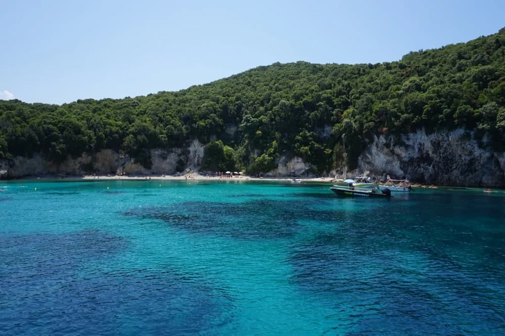 Clear blue waters