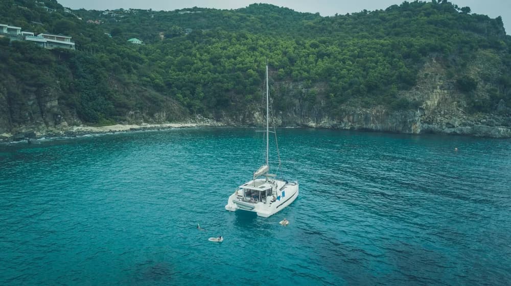 Yacht sail in St.Martin