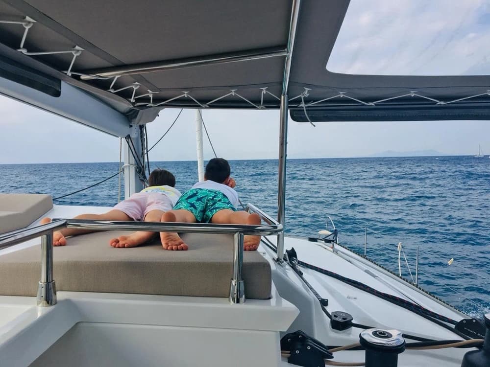 family catamaran sailing routes in croatia