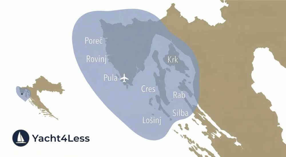 where to sail in the istria and kvarner sailing region?