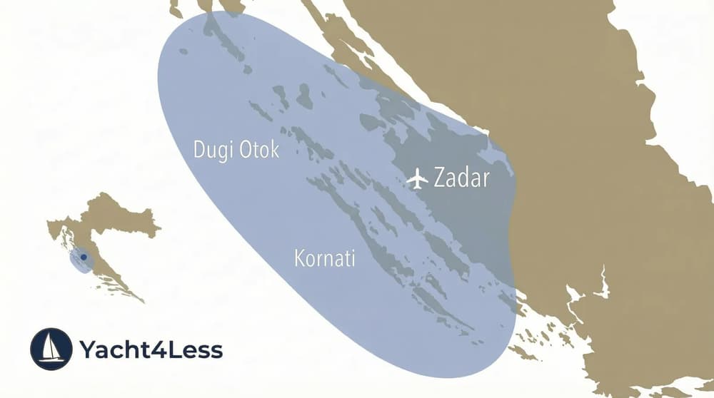 where to sail in the kornati sailing region?