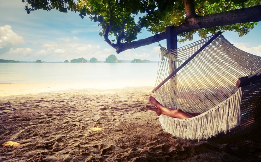 Hammock in a beach in Thailand