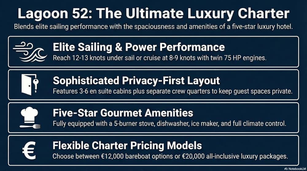 Lagoon 52 infographic