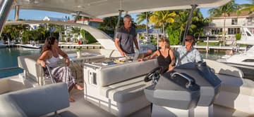 Power Catamaran ENELYNE  available for yacht charter in Caribbean | Yacht4Less