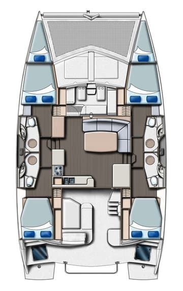 Best Price for a Catamaran Shangri-La rental in Turkey | Yacht4Less