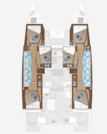 Catamaran Reina available for yacht charter in Greece | Yacht4Less