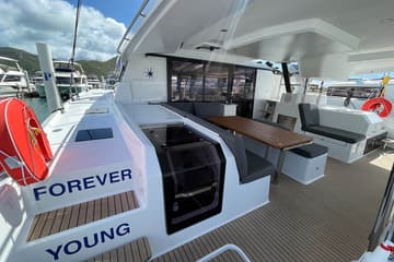 Catamaran Knotty Cat (Forever Young) available for yacht charter in BVI | Yacht4Less