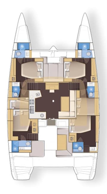 Best Price for a Catamaran Queen of Hearts rental in Greece | Yacht4Less
