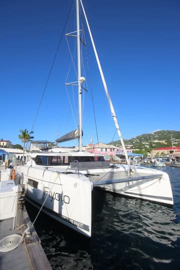 Catamaran Fiyolo charter rental in USVI | Yacht4Less