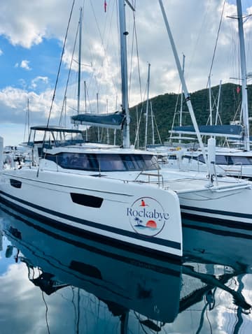 Best Price for a Catamaran Rockabye rental in BVI | Yacht4Less