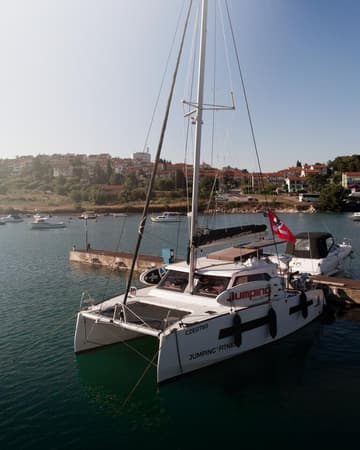 Catamaran Jumping Fitness available for yacht charter in Croatia | Yacht4Less