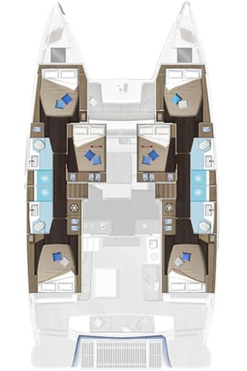Best Price for a Catamaran Deb Elli rental in Spain | Yacht4Less