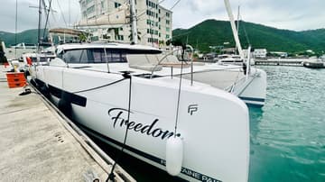 Best Price for a Catamaran Freedom rental in BVI | Yacht4Less