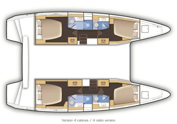 Best Price for a Catamaran Deja Vu rental in Greece | Yacht4Less