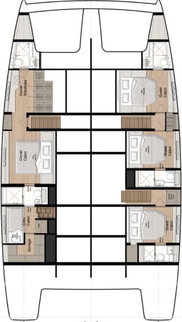 Catamaran Dessus available for yacht charter in Croatia | Yacht4Less