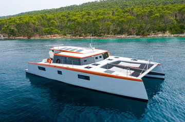 Power Catamaran Orange charter rental in Croatia | Yacht4Less