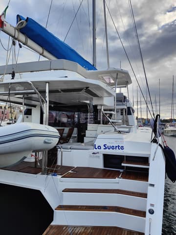 Catamaran La Suerte available for yacht charter in Italy | Yacht4Less