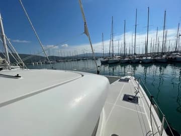 Catamaran Art of Liberty available for yacht charter in Greece | Yacht4Less