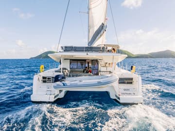 Catamaran Gelos available for yacht charter in BVI | Yacht4Less