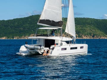 Catamaran Slinky Malinki available for yacht charter in BVI | Yacht4Less