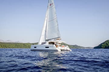 Catamaran Lounge available for yacht charter in Montenegro | Yacht4Less