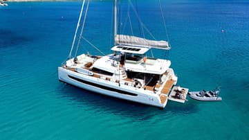 Catamaran Mastermind available for yacht charter in Spain | Yacht4Less
