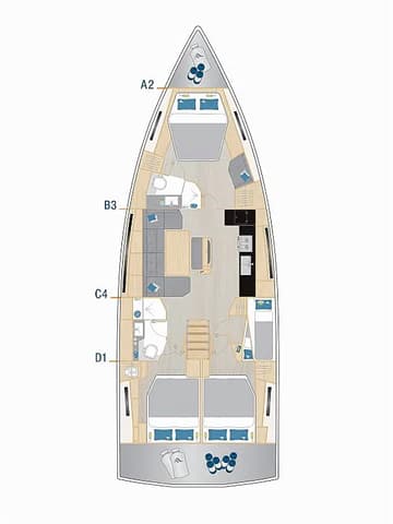 Best Price for a Sailboat Doris rental in Turkey | Yacht4Less