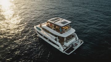 Power Catamaran Emy 6 available for yacht charter in Greece | Yacht4Less