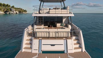 Power Catamaran M.P. Prestige available for yacht charter in Croatia | Yacht4Less