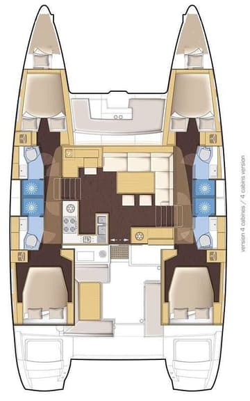 Best Price for a Catamaran Amelia rental in Greece | Yacht4Less