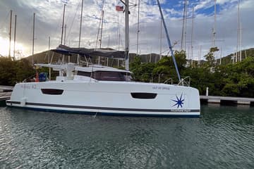 Catamaran Nauti Mollie (ex. Out Of Office) charter rental in BVI | Yacht4Less