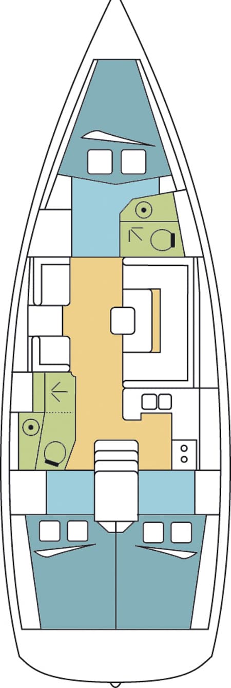 Charter Rental Sailboat OFFENBACH in Seychelles Layout | Yacht4Less