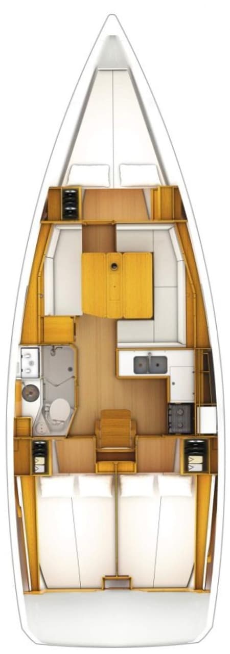 Charter Rental Sailboat PEACOK in Greece Layout | Yacht4Less