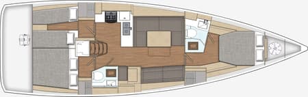 Charter Rental Sailboat Athena in Greece Layout | Yacht4Less