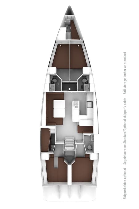 Charter Rental Sailboat ORLANDO  in Spain Layout | Yacht4Less
