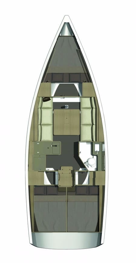 Charter Rental Sailboat VALENCIA in Croatia Layout | Yacht4Less