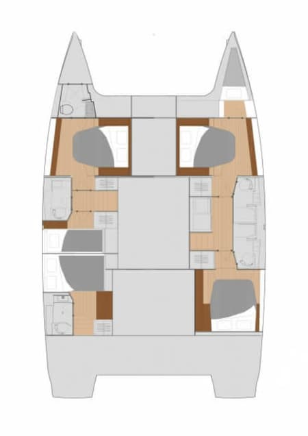 Charter Rental Catamaran Three Sheets in BVI Layout | Yacht4Less