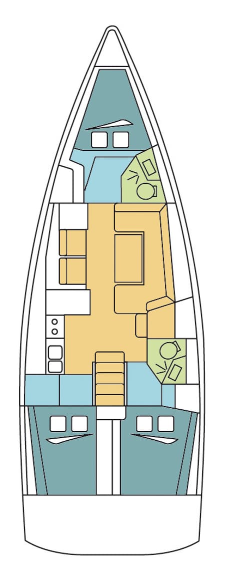 Charter Rental Sailboat TSELENA  in Mexico Layout | Yacht4Less