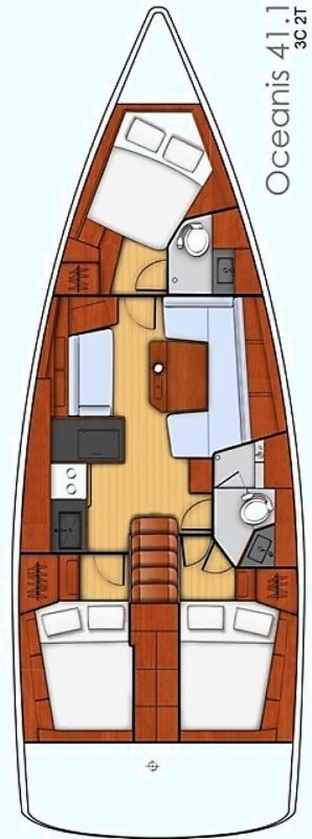 Charter Rental Sailboat MARISOL  in Greece Layout | Yacht4Less