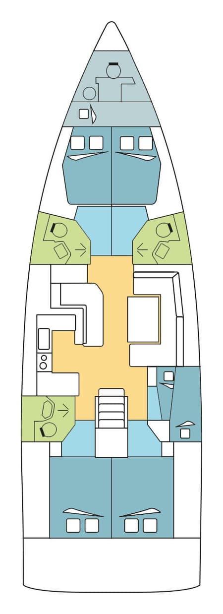 Charter Rental Sailboat KLEE  in Caribbean Layout | Yacht4Less
