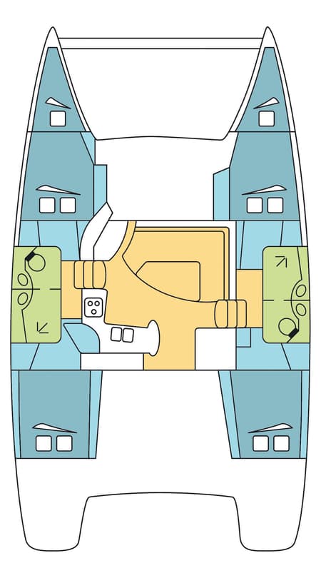 Charter Rental Catamaran L AVANT  in Australia Layout | Yacht4Less