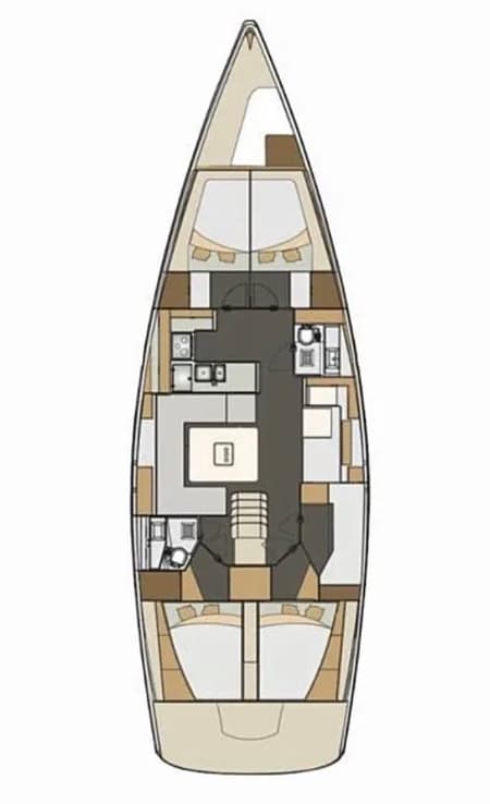 Charter Rental Sailboat Sofia I in Croatia Layout | Yacht4Less