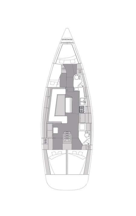 Charter Rental Sailboat Anaya in Croatia Layout | Yacht4Less