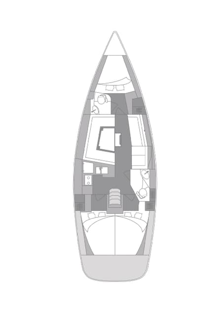 Charter Rental Sailboat Kate in Croatia Layout | Yacht4Less