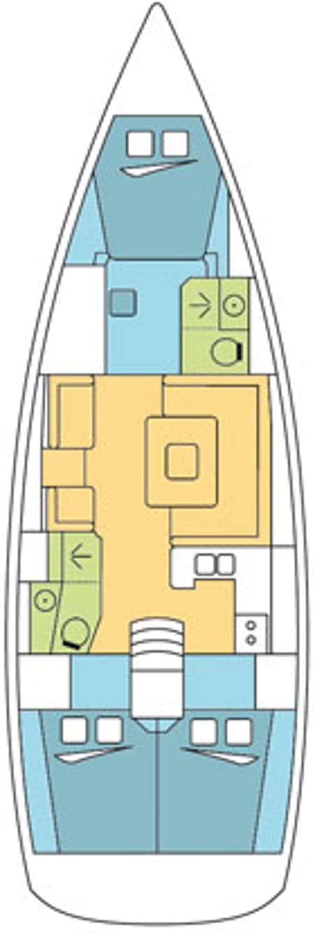 Charter Rental Sailboat UTRILLO  in French Polynesia Layout | Yacht4Less