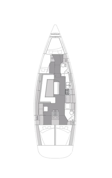 Charter Rental Sailboat Eva in Croatia Layout | Yacht4Less