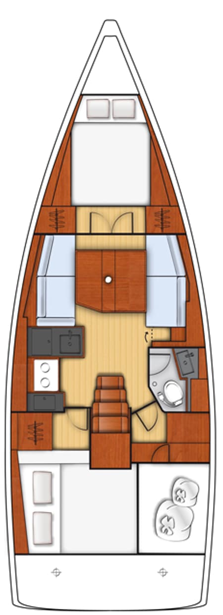 Charter Rental Sailboat Arun in BVI Layout | Yacht4Less