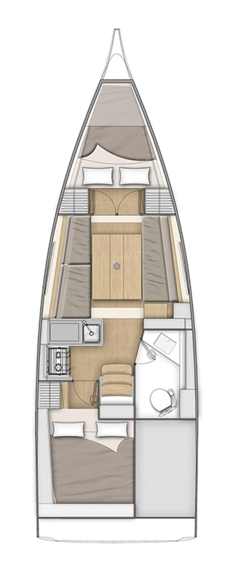 Charter Rental Sailboat Peanut in BVI Layout | Yacht4Less