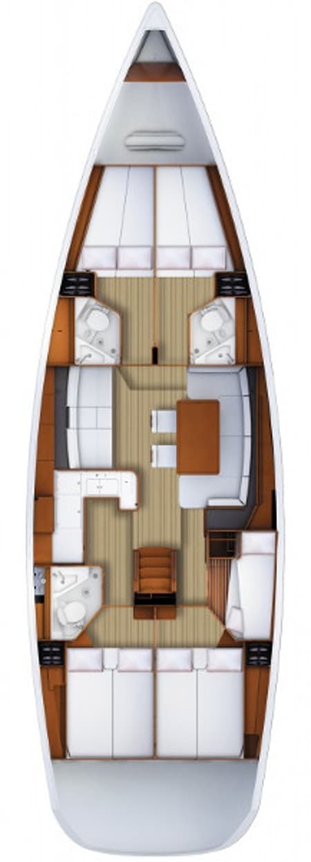 Charter Rental Sailboat Madeleine in Spain Layout | Yacht4Less