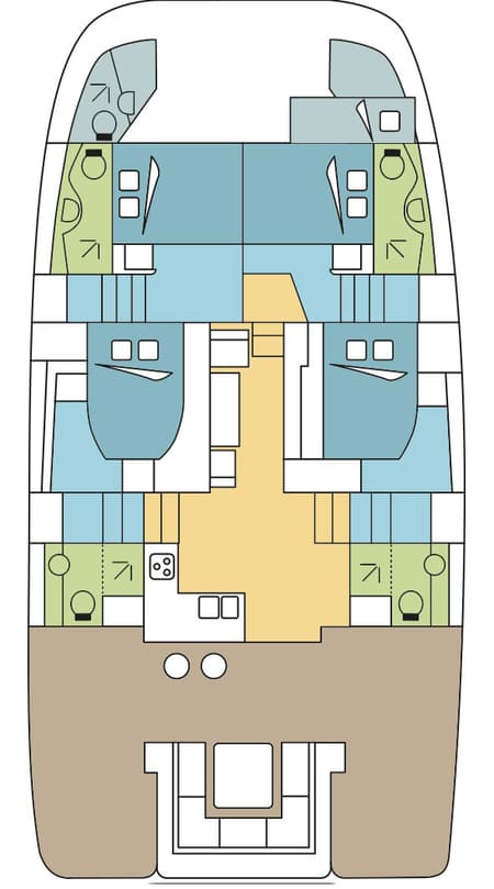 Charter Rental Power Catamaran ENELYNE  in Caribbean Layout | Yacht4Less
